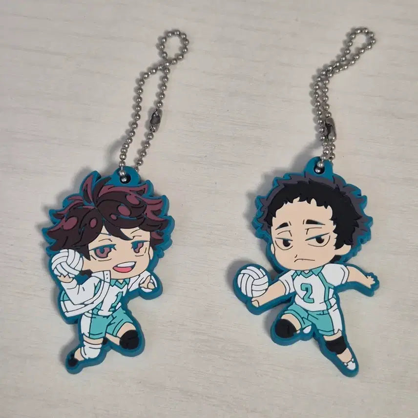[BUNJANG] Haikyuu!! Oikawa Matsukawa Keychain Set / 하이큐 오이카와 마츠카와 키링 세트