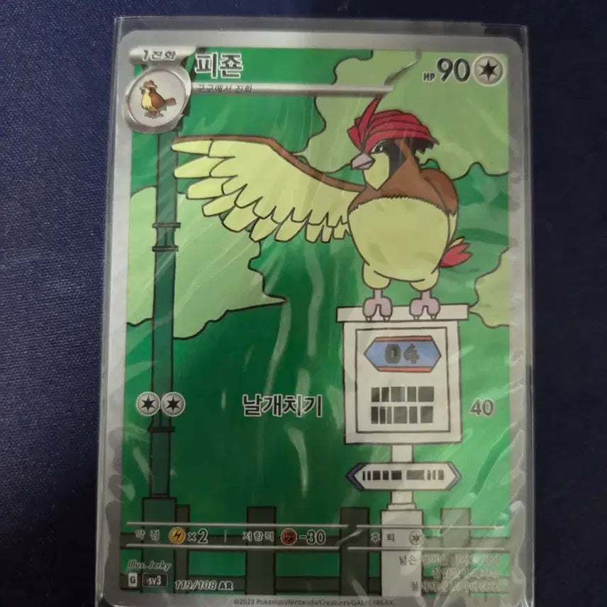 [BUNJANG] Pokemon Card Pigeon AR 119/108 / 포켓몬카드 피죤 AR 119/108