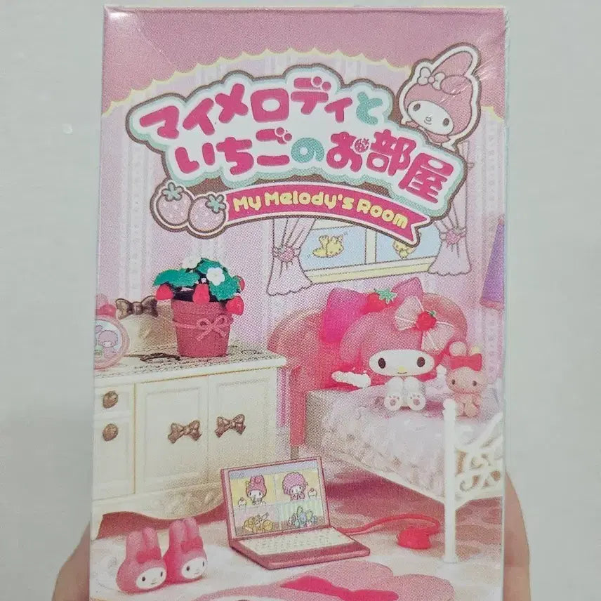 [BUNJANG] My Melody Strawberry Room Re-Ment 6. Turntable Set / 마이멜로디 딸기룸 리멘트 6번 턴테이블세트