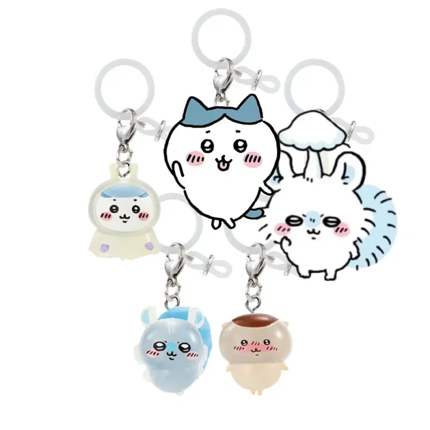 [BUNJANG] Chiikawa Raincoat Mascot Set / 치이카와 우비 메지루시