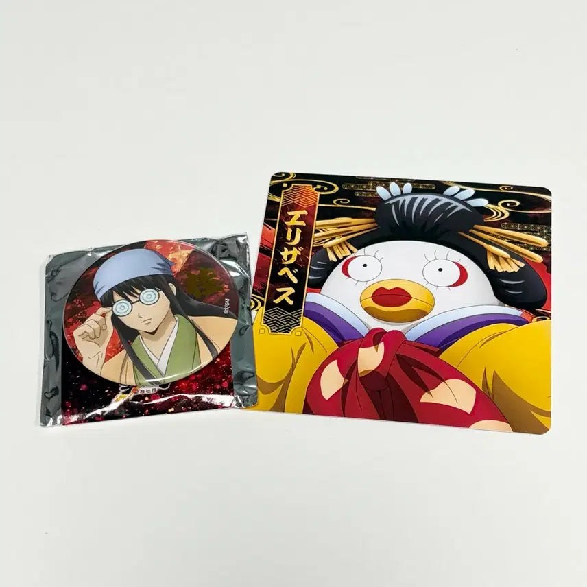 [BUNJANG] Gintama Yoshwara Popup Katsura &amp; Elizabeth Coaster Bundle / 은혼 요시와라 팝업 즈라캔뱃지, 엘리자베스 코스터 일괄