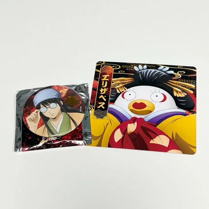 [BUNJANG] Gintama Yoshwara Popup Katsura &amp; Elizabeth Coaster Bundle / 은혼 요시와라 팝업 즈라캔뱃지, 엘리자베스 코스터