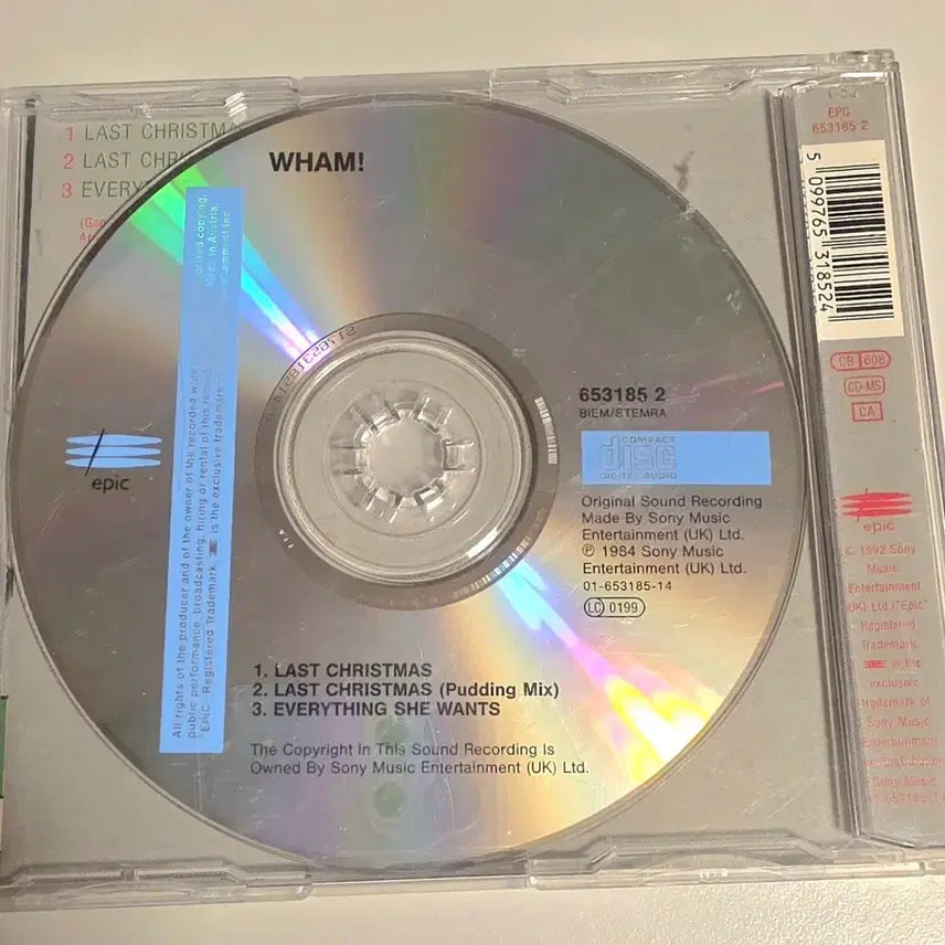 [BUNJANG] George Michael Wham! Last Christmas Maxi Single CD / George Michael 조지 마이클 맥시 싱글 CD 라스트 크리스마스 Wham 조지마이클 왬