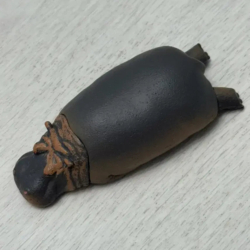 [BUNJANG] Black Hippopotamus Figurine / 하마 피규어