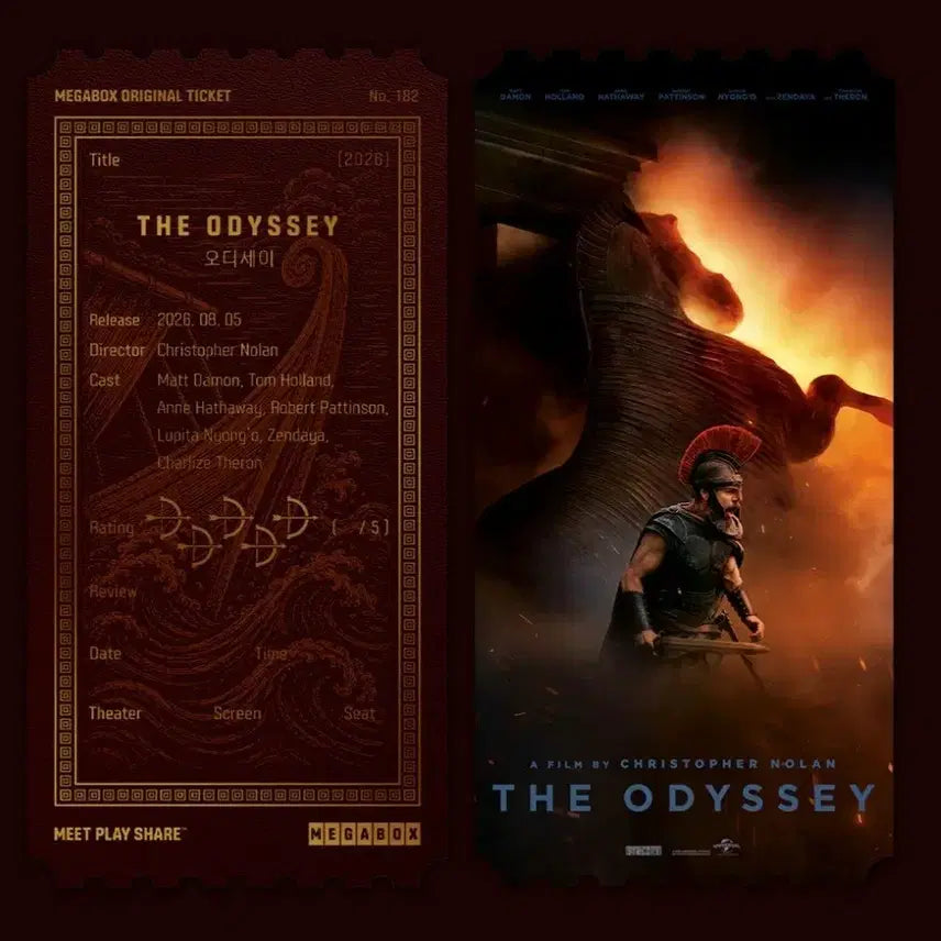 [BUNJANG] Dune: Part Two Dolby Cinema Poster + Original Ticket Bundle / 오디세이 돌비포스터+오리지널 티켓 일괄 판매합니다.