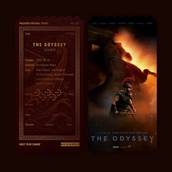 [BUNJANG] Odyssey Original Ticket Bundle (Megabox, CGV Special) / 오디세이 오리지널 티켓 + TTT 일괄 메가박스 cgv 특전 오티