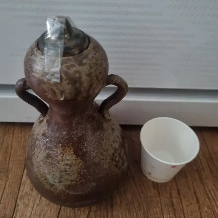 [BUNJANG] Vintage Onggi Horibyeong (Gourd-shaped Bottle) / 옹기호리병 사진참조하세요