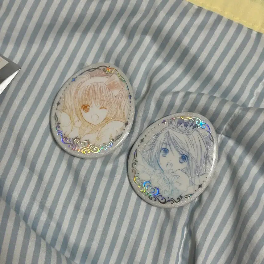 [BUNJANG] Character Transformation Can Badge Set (Dia &amp; Rui) / 캐릭캐릭체인지 캔뱃지 다이아&amp;루이 일괄!