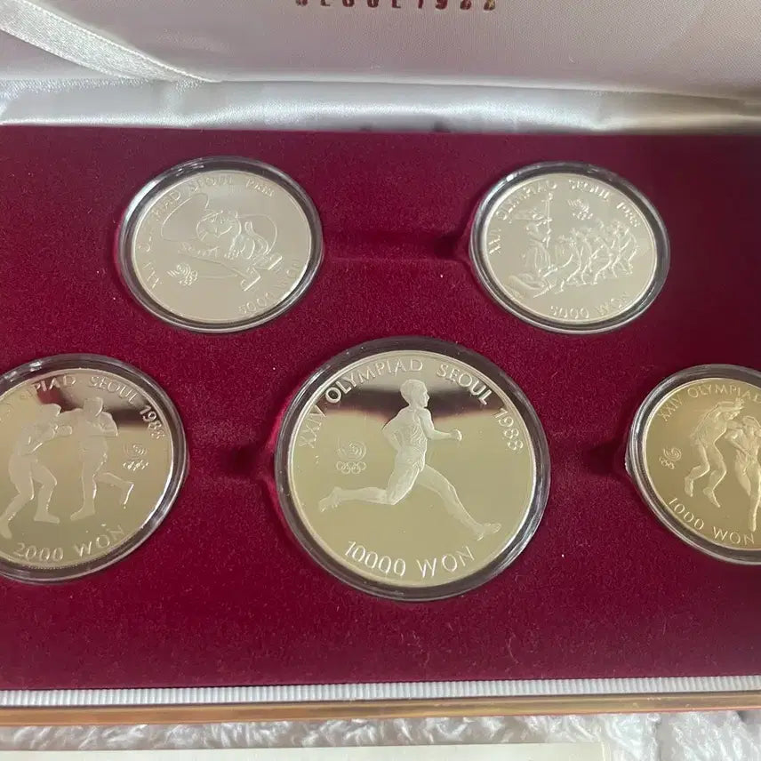 [BUNJANG] 1988 Seoul Olympics 1st Commemorative Coin 5-Coin Set / 서울 1988 올림픽 1차 기념주화 5종세트