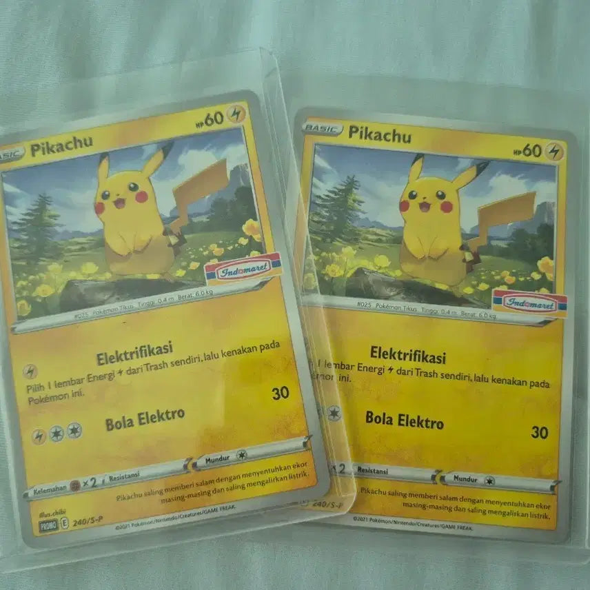 [BUNJANG] Indomare Pokemon Pikachu Promo Card Set / 인도마렛 피카츄 3장