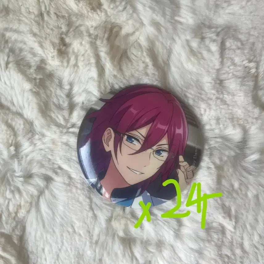 [BUNJANG] Ensemble Stars Saegusa Ibara 24-Piece Button Badge Bundle Set / 앙상블스타즈 사에구사 이바라 캔뱃지 24개 일괄 앙스타