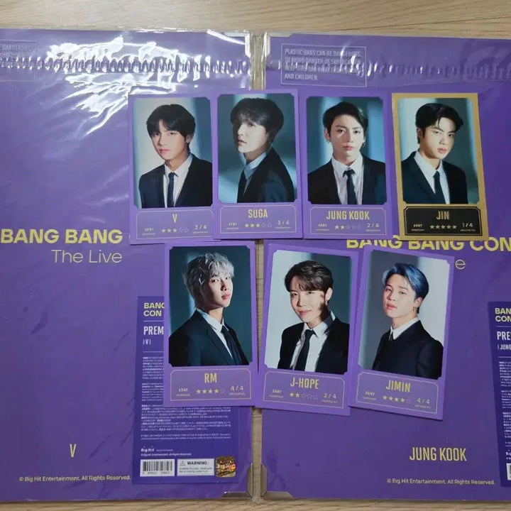 [BUNJANG] BTS Bang Bang Con Premium Photo Set Jungkook V / BTS 방방콘 포토세트 정국 뷔 프리미엄포토