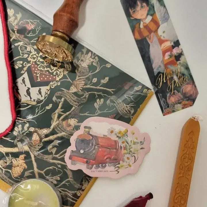 [BUNJANG] Harry Potter Goods Full Set (Sealing Wax + Postcards + Stickers + Cards + Hand Towel) / 해리포터 굿즈 풀세트(실링왁스+엽서+스티커+카드+핸드타올)