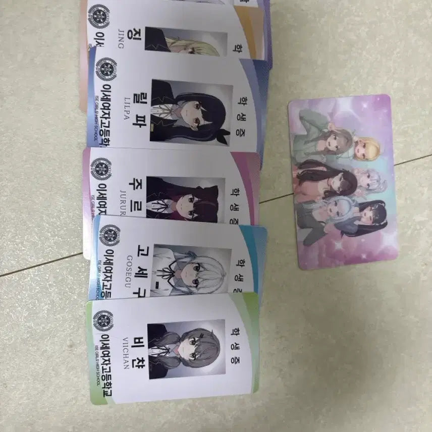 [BUNJANG] Isese-dol Isekai Idol Student ID Set / 이세돌 이세계아이돌 차세돌 학생증 세트