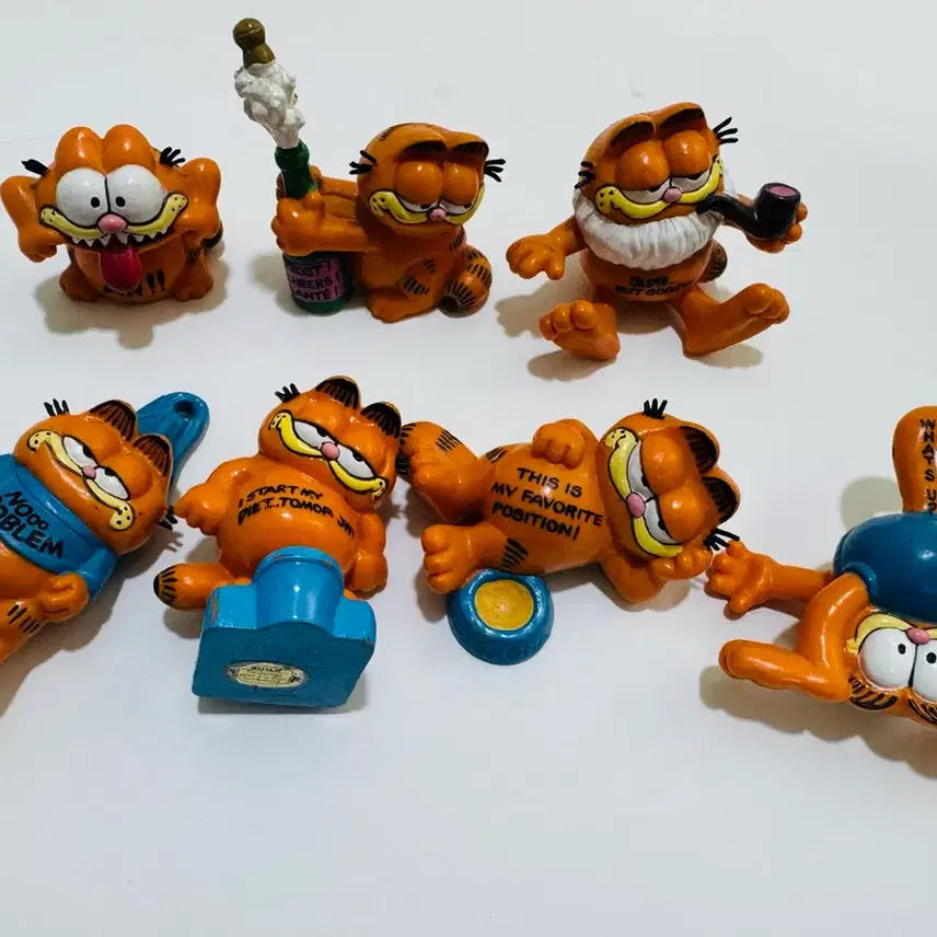 [BUNJANG] Garfield Figure Set (7 Pieces) / 가필드 피규어 7세트
