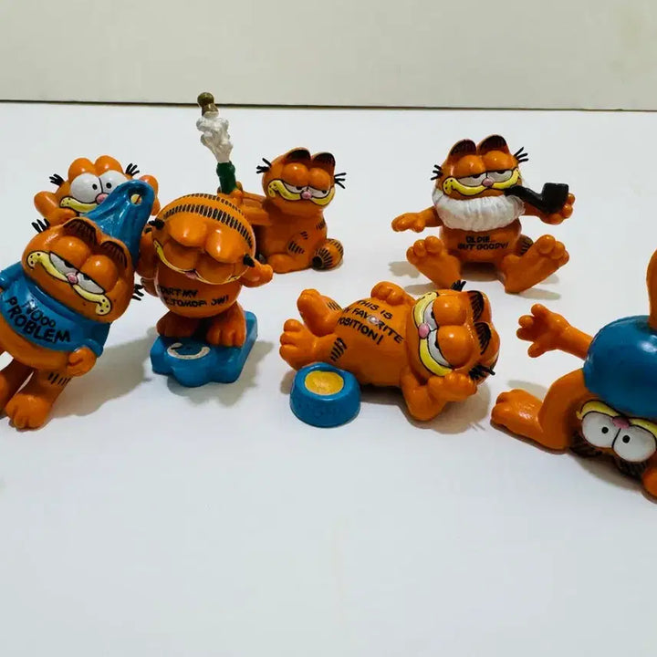 [BUNJANG] Garfield Figure Set (7 Pieces) / 가필드 피규어 7세트
