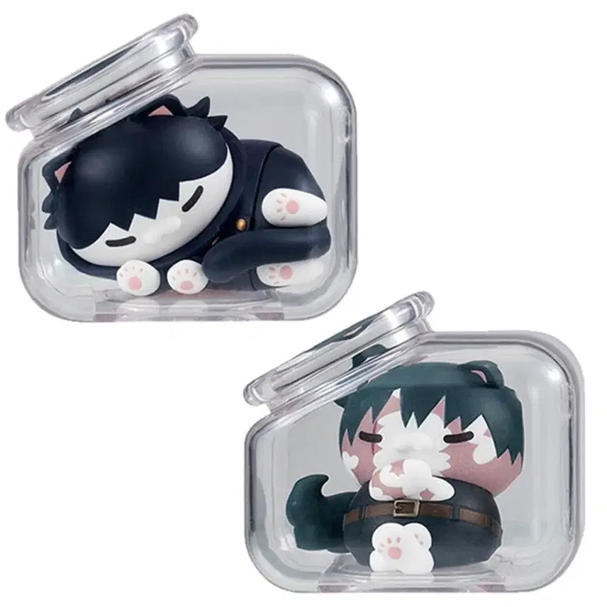 [BUNJANG] Jujutsu Kaisen Megumi Maki "Sleeping Cat" Plush Bundle Set / (일괄) 주술회전 메가캣 잘자 주술냥 메구미 마키