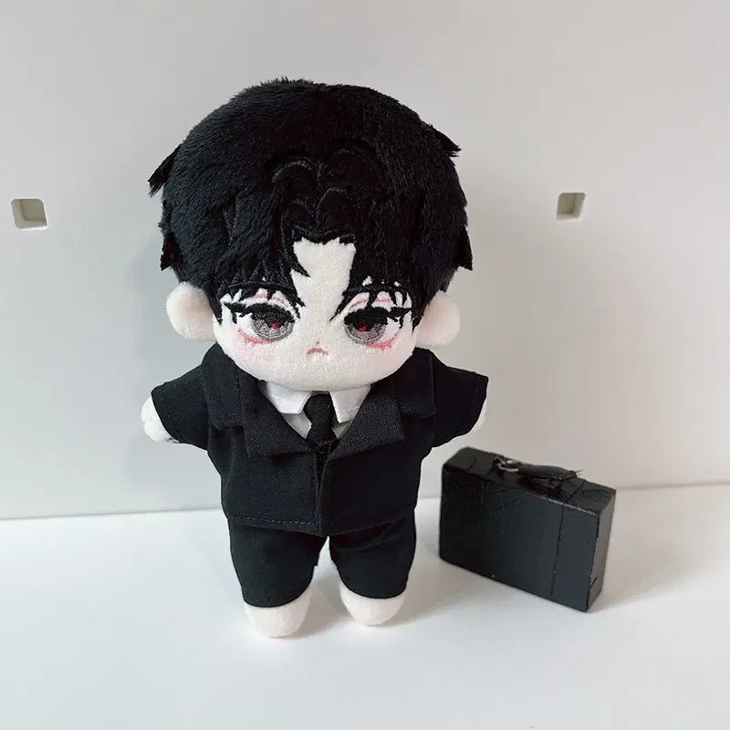 [BUNJANG] Mong Closet 10cm Doll Basic Black Suit Set / (구함)몽클로젯 10cm 인형 블랙 베이직 정장 SET