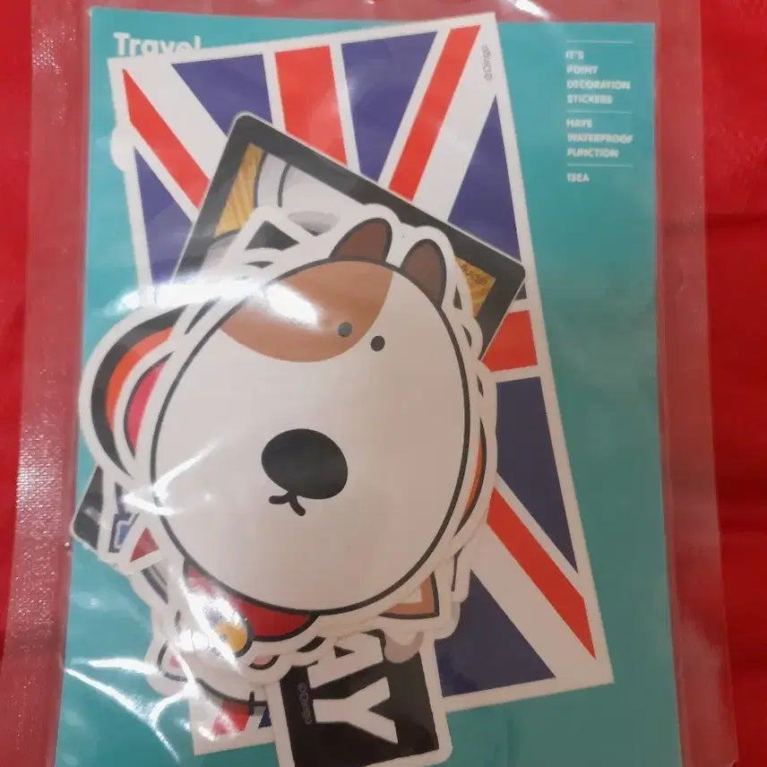 [BUNJANG] Travel Stickers - Union Jack &amp; Animal Characters / 여행용 스티커