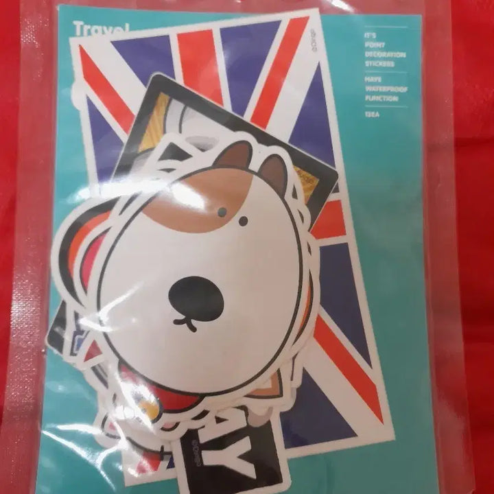 [BUNJANG] Travel Stickers - Union Jack &amp; Animal Characters / 여행용 스티커