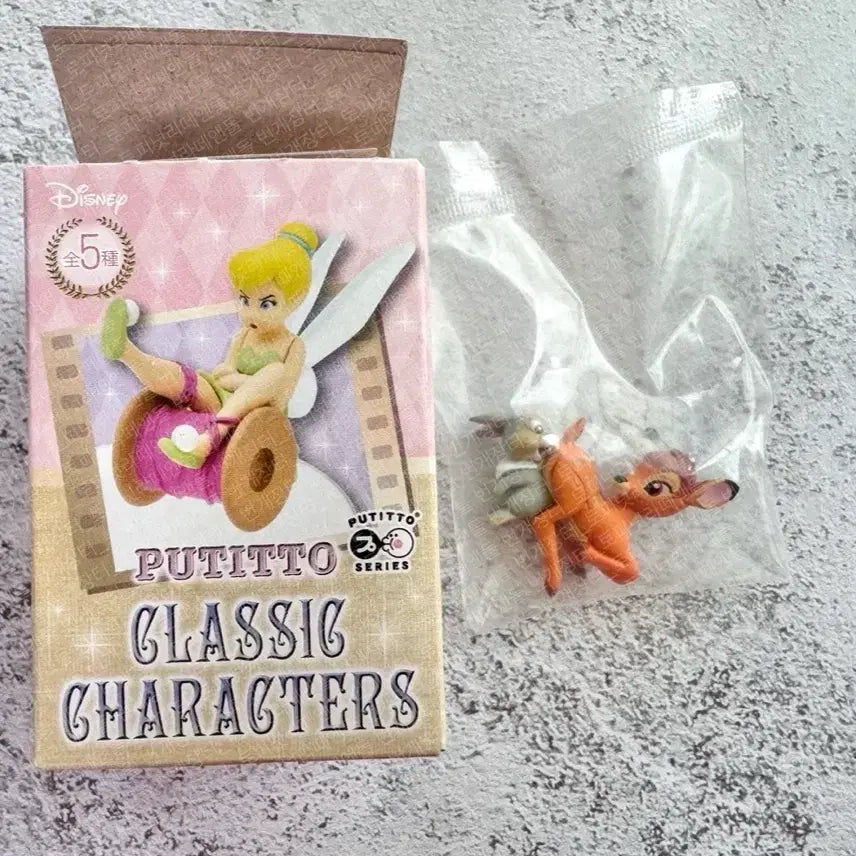 [BUNJANG] Disney Bambi &amp; Tinkerbell Figurine Set (2 Types) / 푸티토 디즈니 밤비 &amp; 팅커벨 피규어 2종