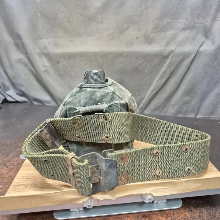 [BUNJANG] US Military 1943 Aluminum Canteen, Pouch, and Belt Set / 미군용 알루미늄 수통과 파우치 와 벨트 세트