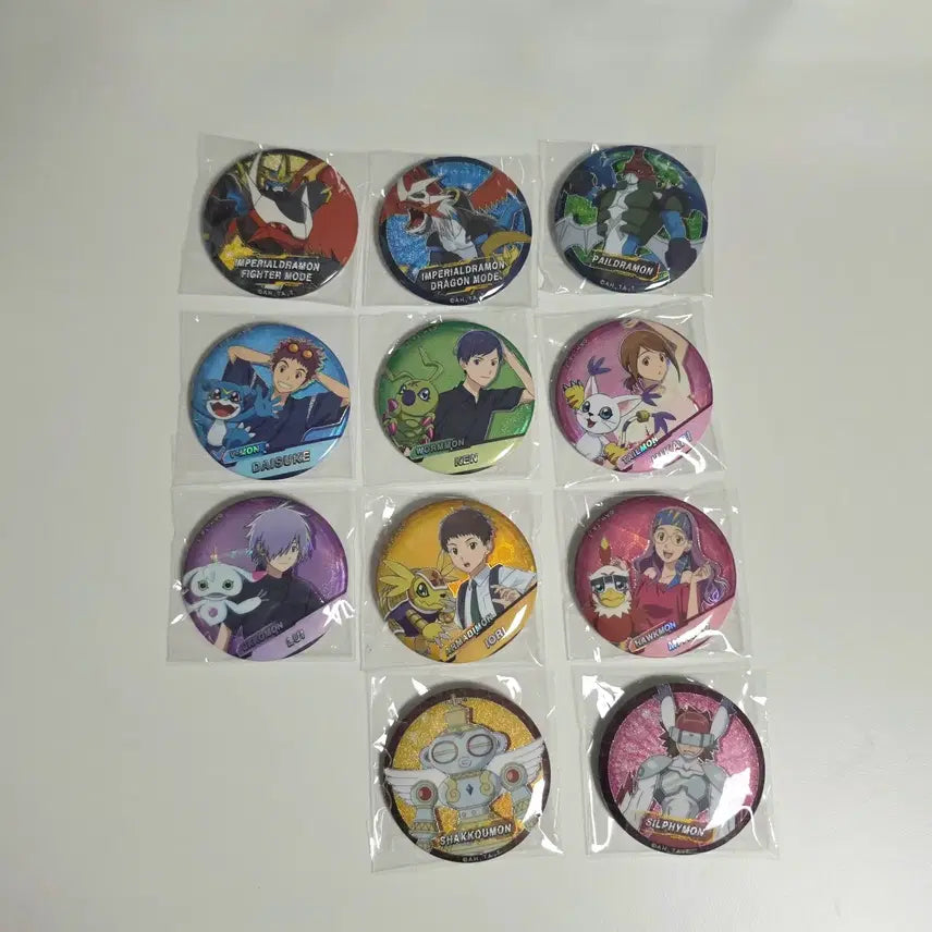 [BUNJANG] Digimon: Digital Monsters Zero Two Badge Set / 파워디지몬 제로투 뱃지