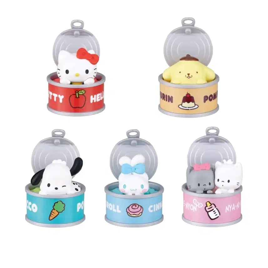 [BUNJANG] Sanrio Characters Can Figure Set (5 Types) / 산리오 캐릭터즈 캔 피규어5종셋