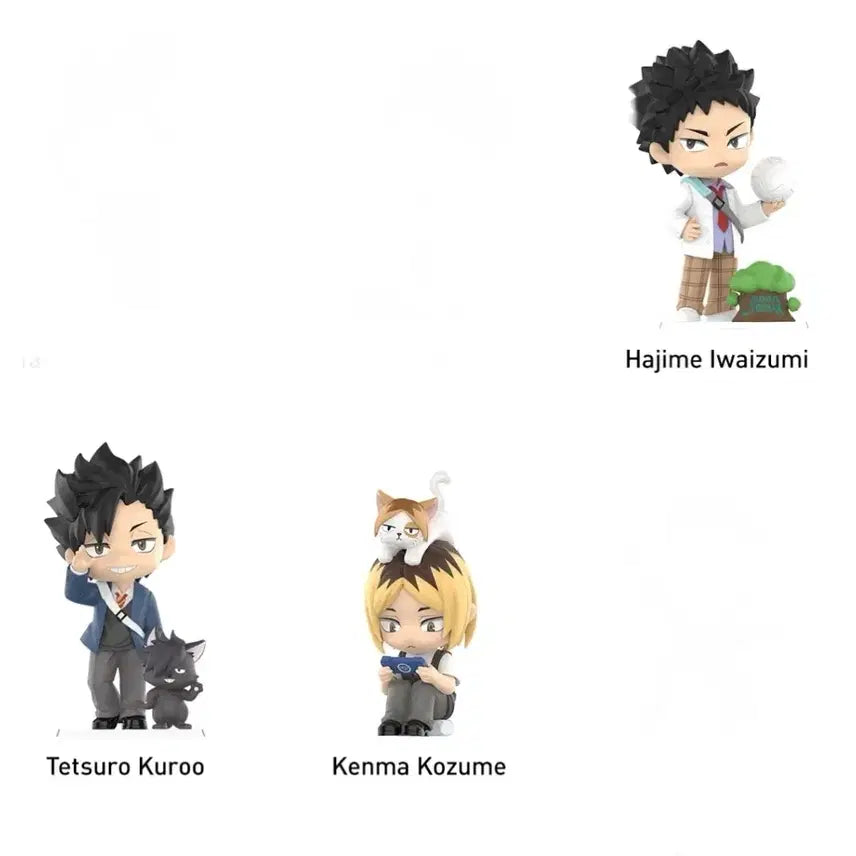 [BUNJANG] Pop Mart Haikyuu Off-Court Kuroo, Kenma, Iwaizumi Bundle Set (Sealed) / 팝마트 하이큐 오프코트 쿠로오 켄마 이와이즈미 미개봉 일괄판매