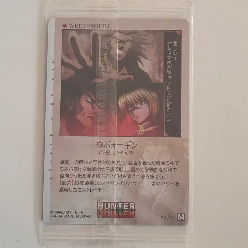[BUNJANG] Hunter x Hunter Uvogin Card / 헌터헌터 우보긴 카드