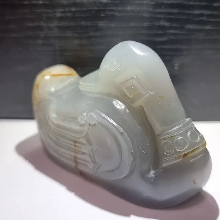 [BUNJANG] Rare Hetian Jade Duck Sculpture / 귀한 허티엔 오리 옥 조각품 회백옥과 백옥 같이 있습니다