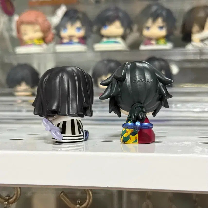 [BUNJANG] Demon Slayer Giyu &amp; Obanai Petatto Acrylic Stand Bundle / 귀멸의 칼날 태엽가챠 기유 오바나이 일괄 페탓토