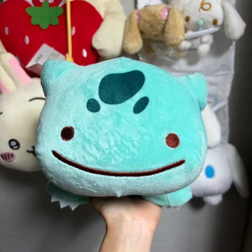 [BUNJANG] Pokemon Center Transformation Ditto Bulbasaur Plush (Approx. 25cm) / [정품] 2017 포켓몬스터 변신 메타몽 이상해씨 인형