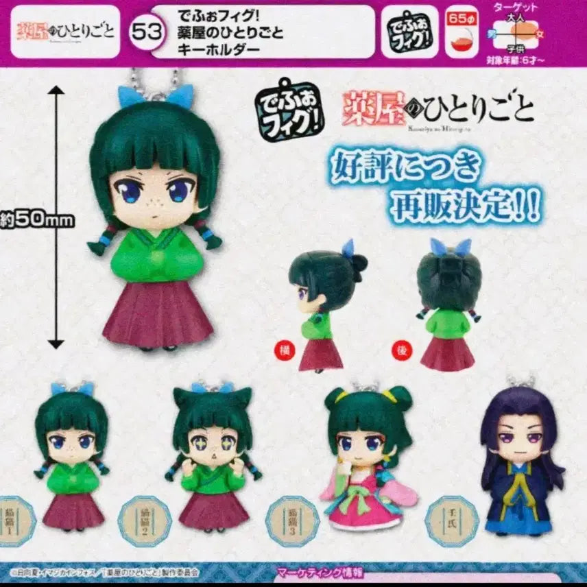 [BUNJANG] The Apothecary Diaries Maomao Jinshi Depofig 4-Piece Figure Set / (4종 세트) 약사의혼잣말 마오마오 진시 데포피그 피규어 4종 일괄 세트