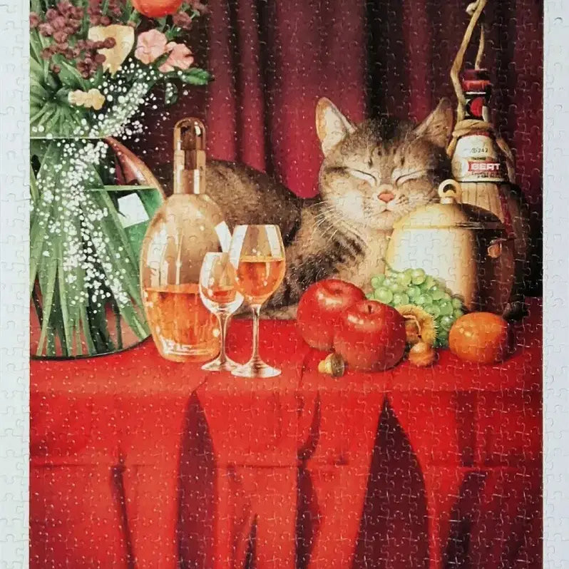 [BUNJANG] Makoto Muramatsu Cat Jigsaw Puzzle 1000 Piece / 마코토 무라마츠 고양이 직소퍼즐 1000피스