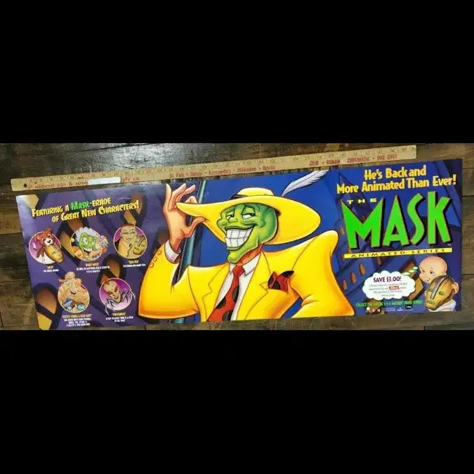 [BUNJANG] Vintage Cartoon Mask Poster / 옛날 만화 마스크 포스터 팝니다