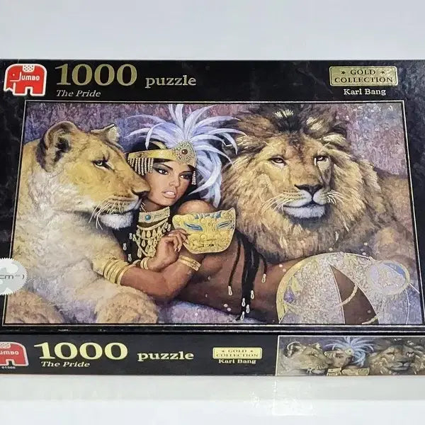 [BUNJANG] Jumbo Gold Collection Lion and Princess 1000 Piece Jigsaw Puzzle / 사자와 공주 금장 직소퍼즐 1000피스