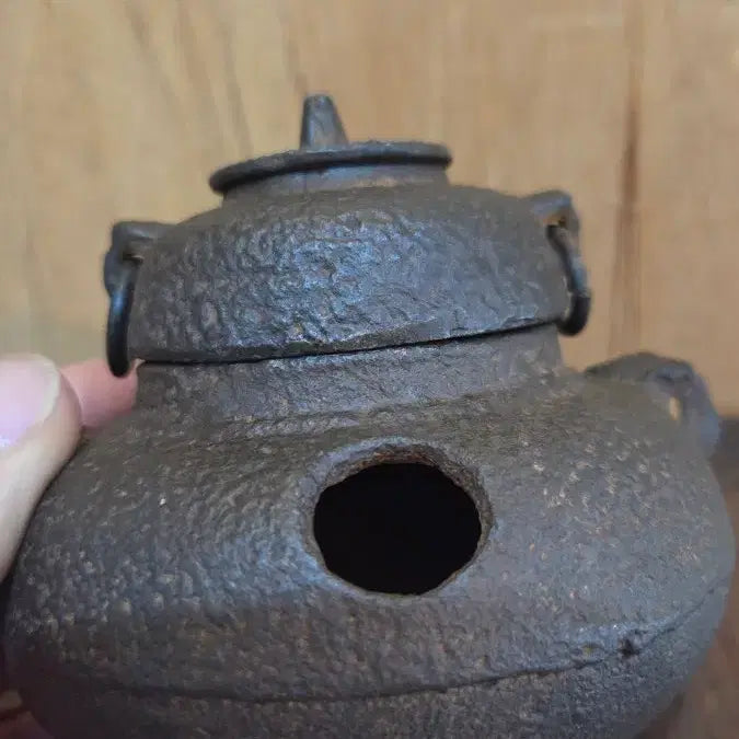 [BUNJANG] Antique Mini Cast Iron Teapot / 앤틱 초미니 무쇠 차가마