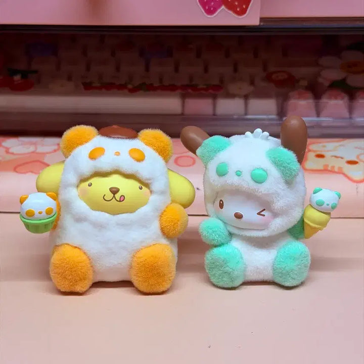 [BUNJANG] Sanrio Friends Colorful PomPomPurin Plush Toy / 산리오 프렌즈 컬러풀 팬더 판다 (폼폼푸린)