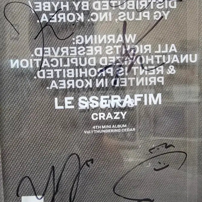 [BUNJANG] Le Sserafim Crazy Album Autographed / 르세라핌 크레이지 사인 앨범
