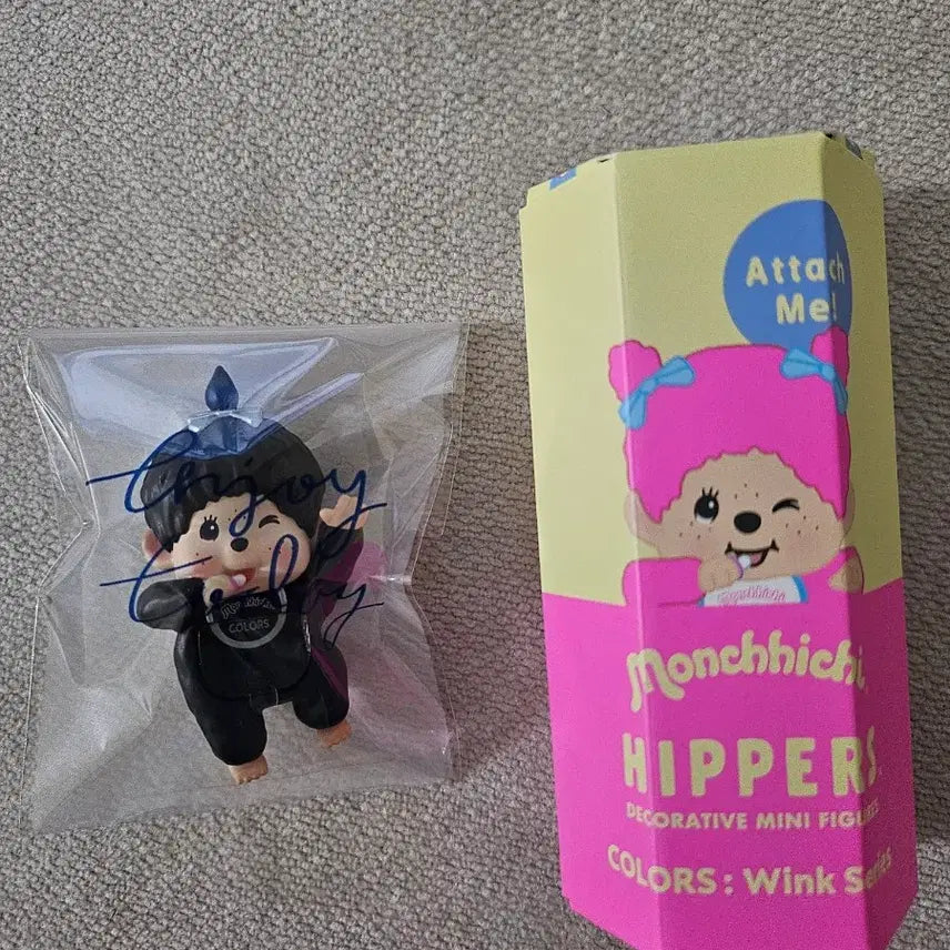 [BUNJANG] Monchhichi Hipper Colors Wink Secret Black New / 몬치치히퍼 컬러즈 윙크 시크릿 블랙 새상품