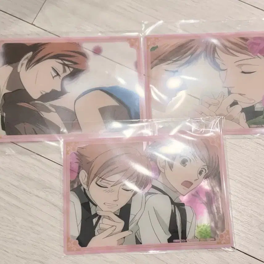 [BUNJANG] Ouran High School Host Club Big Acrylic Clear Card Set / 3종 일괄 오란고교 호스트부 빅 big 아크릴 클리어 카드