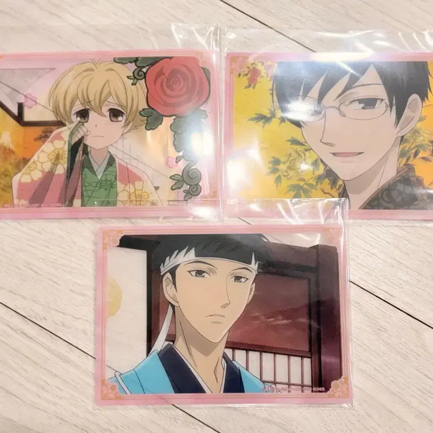 [BUNJANG] Ouran High School Host Club Big Acrylic Clear Cards Set / 3종 일괄 오란고교 호스트부 빅 big 아크릴 클리어 카드