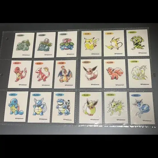 [BUNJANG] Pokemon Artwork Series Complete Set (Includes Mewtwo, with Black Khu) / 포켓몬 아트웍,아트워크 전종(뮤츠포함, 검쿠쟈서비스)
