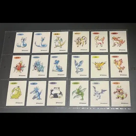 [BUNJANG] Pokemon Artwork Series Complete Set (Includes Mewtwo, with Black Khu) / 포켓몬 아트웍,아트워크 전종(뮤츠포함, 검쿠쟈서비스)