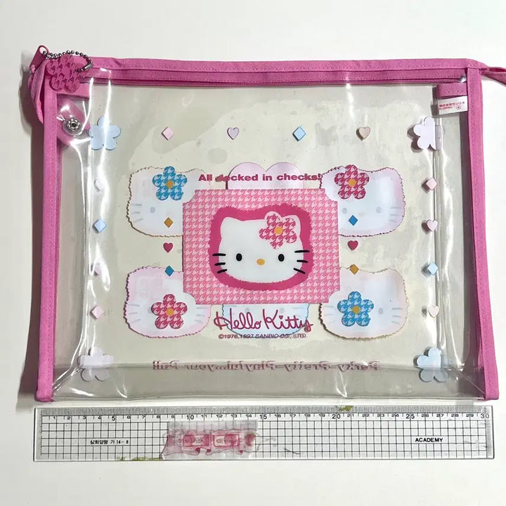 [BUNJANG] Vintage Kitty Kaohana Pouch / 주말할인) 고전 키티 카오하나 파우치