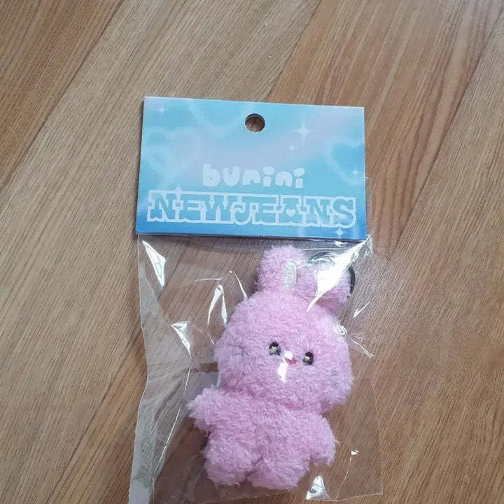 [BUNJANG] NewJeans Hanni Bunnini Rabbit Plush Keychain Pink / 뉴진스 하니 버니니 토끼인형 키링 분홍색 핑크색 미개봉 새상품