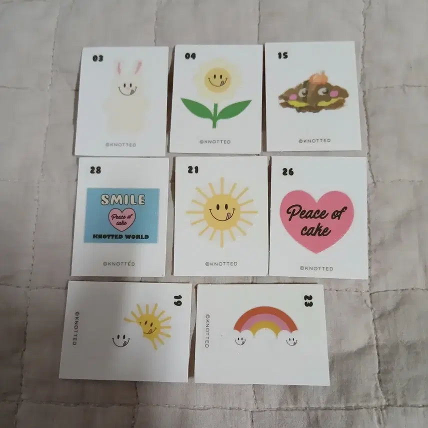 [BUNJANG] Knotted Selectable Sticker / 노티드 띠부씰 1개 선택
