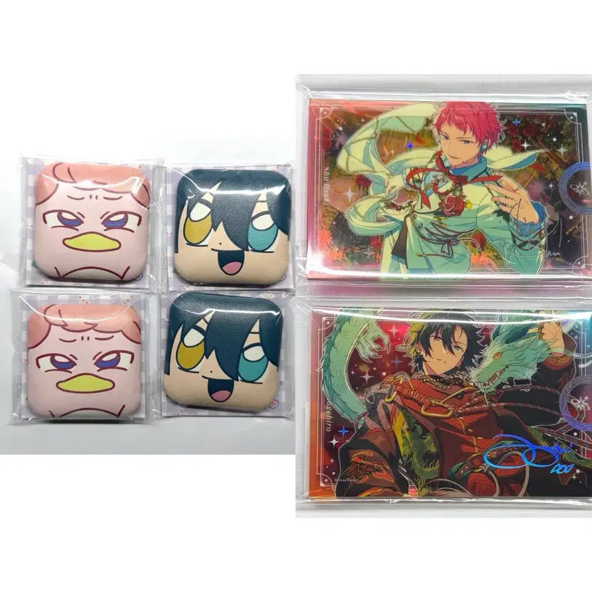[BUNJANG] Ensemble Stars! Valkyrie Itsuki Shu &amp; Kagehira Mika Showcase Acrylic Stand &amp; Square Badge Set (3rd Edition) / 앙스타 아이돌 쇼케이스 아크릴 발키리 이츠키슈 카게히라 미카 중스타 부쿠부 사각뱃지 3탄