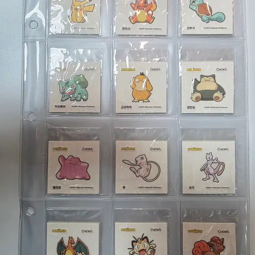 [BUNJANG] Pokemon Chu &amp; Bread Scratch-and-Sniff Stickers - 40 Full Set / 단종)포켓몬 츄앤 띠부씰 40종 전종  고구마츄